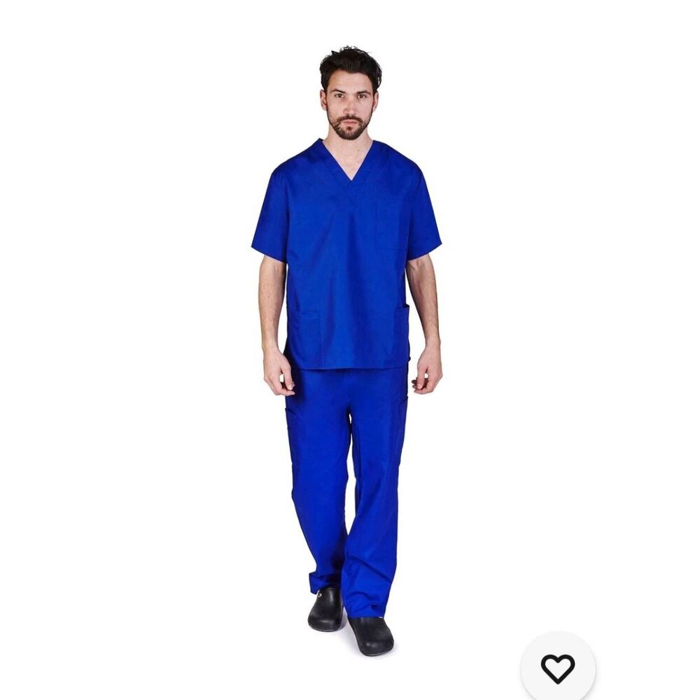 M&M scrubs royal blue 3x new with tags